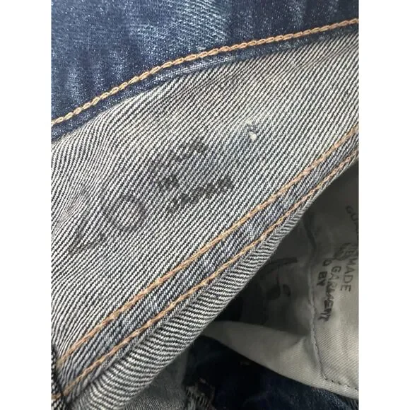 Moussy Vintage Celina Cropped Straight Blue Jeans NWT Size 26 - Picture 6 of 8